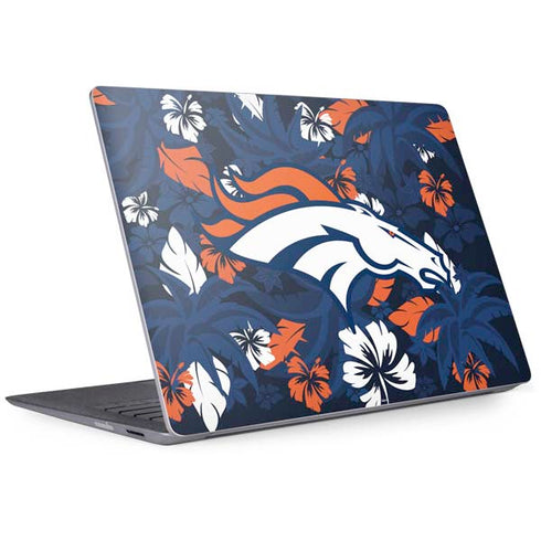 NFL Denver Broncos Tropical Print Surface Laptop 2 Skin