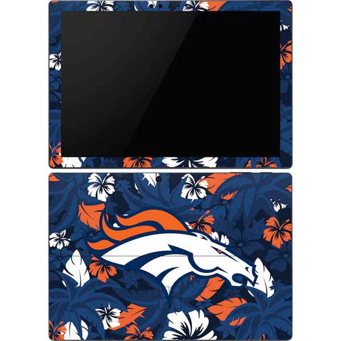 NFL Denver Broncos Tropical Print Surface Pro 6 Skin