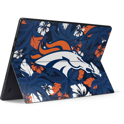 NFL Denver Broncos Tropical Print Surface Pro 6 Skin