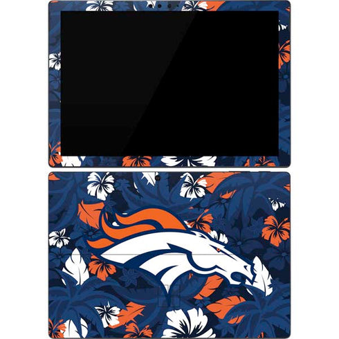 NFL Denver Broncos Tropical Print Surface Pro 7 Skin