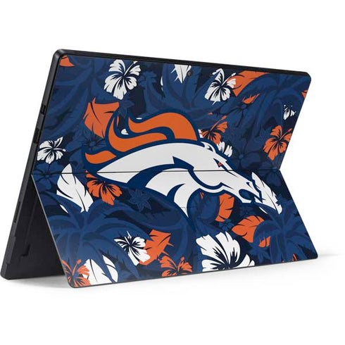 NFL Denver Broncos Tropical Print Surface Pro 7 Skin