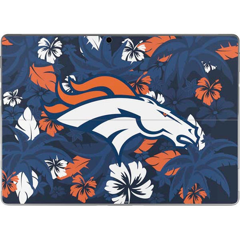 NFL Denver Broncos Tropical Print Surface Pro 9 Skin