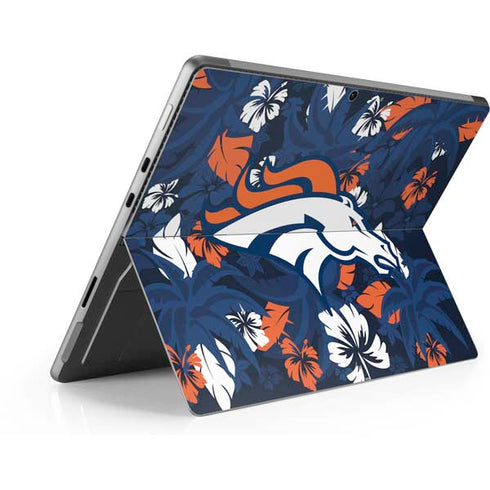NFL Denver Broncos Tropical Print Surface Pro 9 Skin