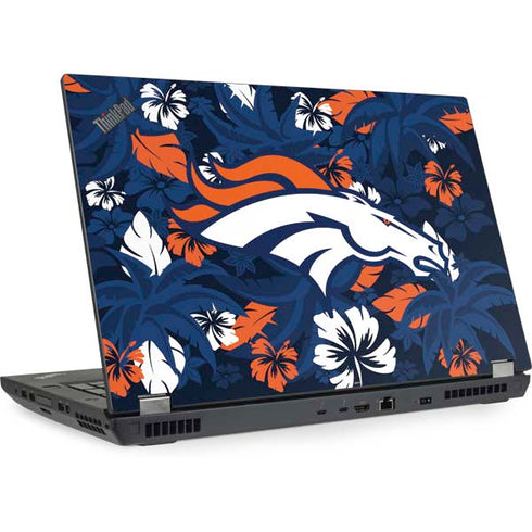 NFL Denver Broncos Tropical Print Lenovo ThinkPad Skin