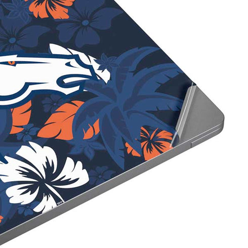 NFL Denver Broncos Tropical Print Universal Laptop 18in (14.6 x 10.6in) Skin