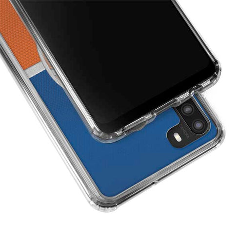 NFL Denver Broncos Vintage Galaxy A21 Clear Case