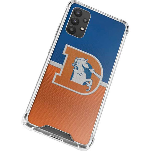 NFL Denver Broncos Vintage Galaxy A32 5G Clear Case