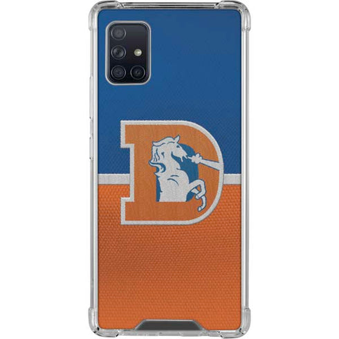 NFL Denver Broncos Vintage Galaxy A51 5G Clear Case
