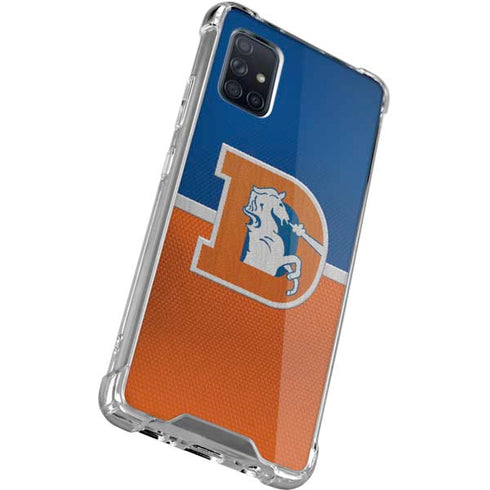 NFL Denver Broncos Vintage Galaxy A51 5G Clear Case