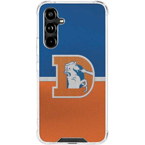 NFL Denver Broncos Vintage Galaxy A54 5G Clear Case