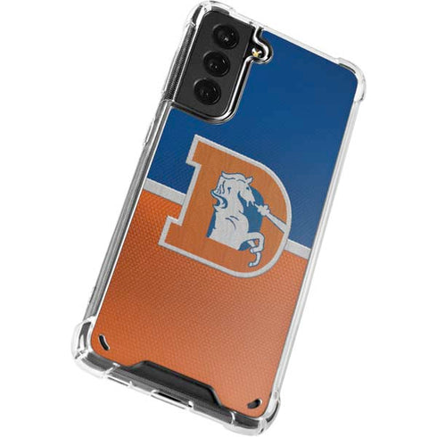 NFL Denver Broncos Vintage Galaxy S21 Plus 5G Clear Case