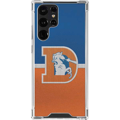 NFL Denver Broncos Vintage Galaxy S24 Ultra Clear Case