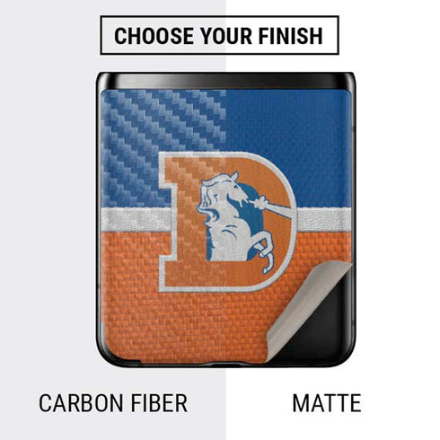 NFL Denver Broncos Vintage Galaxy Z Flip Skin