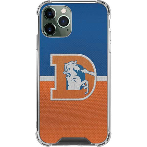 NFL Denver Broncos Vintage iPhone 11 Pro Max Clear Case