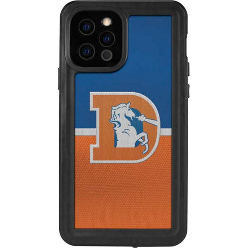 NFL Denver Broncos Vintage iPhone 12 Pro Waterproof Case