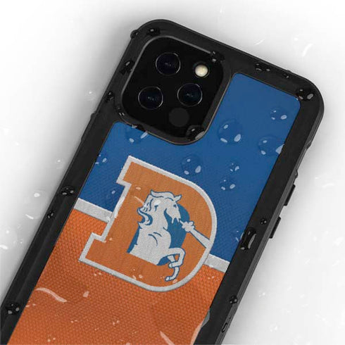 NFL Denver Broncos Vintage iPhone 12 Pro Waterproof Case