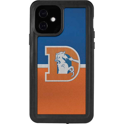 NFL Denver Broncos Vintage iPhone 12 Waterproof Case