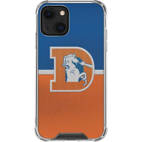 NFL Denver Broncos Vintage iPhone 13 Mini Clear Case