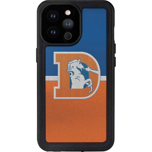 NFL Denver Broncos Vintage iPhone 14 Pro Max Waterproof Case