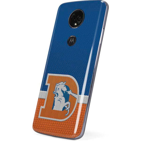 NFL Denver Broncos Vintage Moto E5 Plus Skin