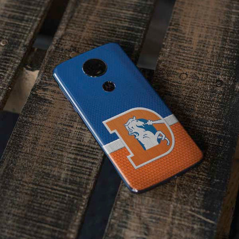 NFL Denver Broncos Vintage Moto E5 Plus Skin