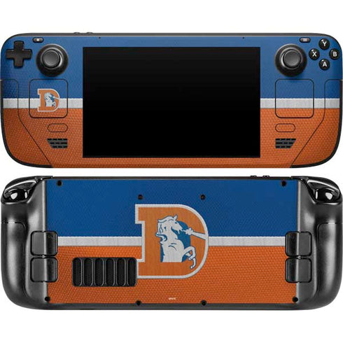 NFL Denver Broncos Vintage Steam Deck Handheld Gaming Computer Skin