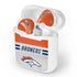 NFL Denver Broncos White Striped Apple AirPods Skin