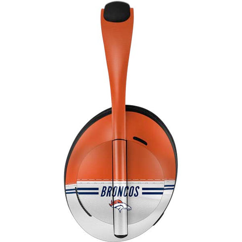 NFL Denver Broncos White Striped Bose Noise Cancelling Headphones 700 Skin