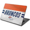 NFL Denver Broncos White Striped Dell Chromebook Skin