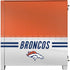 NFL Denver Broncos White Striped Corsair 4000D Tempered Glass Mid-Tower ATX Case Skin