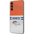 NFL Denver Broncos White Striped Galaxy A14 5G Skin