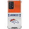 NFL Denver Broncos White Striped Galaxy A52 5G Clear Case