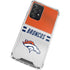 NFL Denver Broncos White Striped Galaxy A52 5G Clear Case