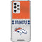 NFL Denver Broncos White Striped Galaxy A53 5G Clear Case