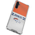 NFL Denver Broncos White Striped Galaxy A54 5G Clear Case