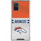 NFL Denver Broncos White Striped Galaxy A71 5G Clear Case