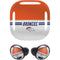 NFL Denver Broncos White Striped Galaxy Buds Pro Skin
