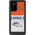NFL Denver Broncos White Striped Galaxy Note20 5G Waterproof Case
