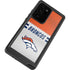 NFL Denver Broncos White Striped Galaxy Note20 Ultra 5G Waterproof Case