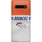 NFL Denver Broncos White Striped Galaxy S10 Plus Skin