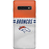 NFL Denver Broncos White Striped Galaxy S10 Skin