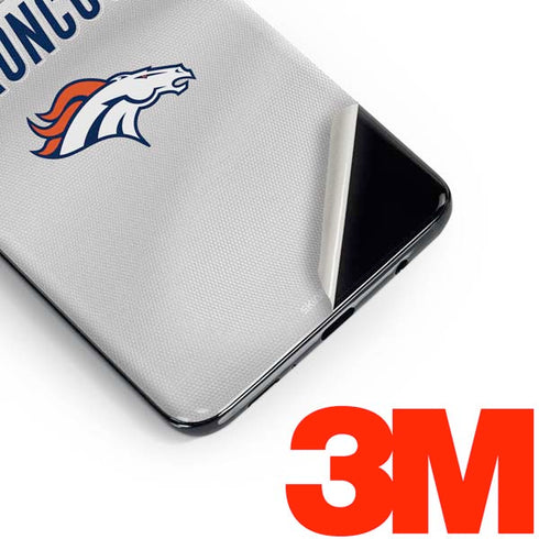 NFL Denver Broncos White Striped Galaxy S10 Skin