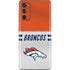 NFL Denver Broncos White Striped Galaxy S20 Fan Edition Skin