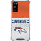 NFL Denver Broncos White Striped Galaxy S20 FE Clear Case