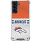 NFL Denver Broncos White Striped Galaxy S21 5G Clear Case