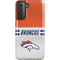 NFL Denver Broncos White Striped Galaxy S21 5G Pro Case