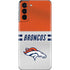 NFL Denver Broncos White Striped Galaxy S21 5G Skin