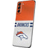 NFL Denver Broncos White Striped Galaxy S21 5G Skin