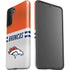 NFL Denver Broncos White Striped Galaxy S21 FE Pro Case