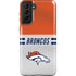 NFL Denver Broncos White Striped Galaxy S21 Plus 5G Pro Case